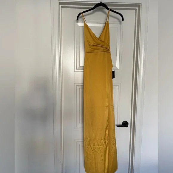 slim fit dress slacks Gold Chain Strap Slip Maxi Dress – Haute Glam Boutique main image 1